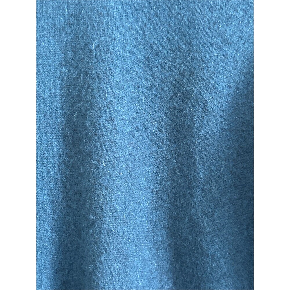 Naadam M 100% Cashmere Sweater Crew Neck Women’s Medium Blue  Teal Dark - Picture 3 of 6